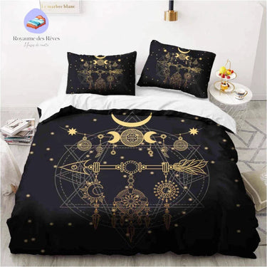 Housse de Couette Attrape Rêve Noir